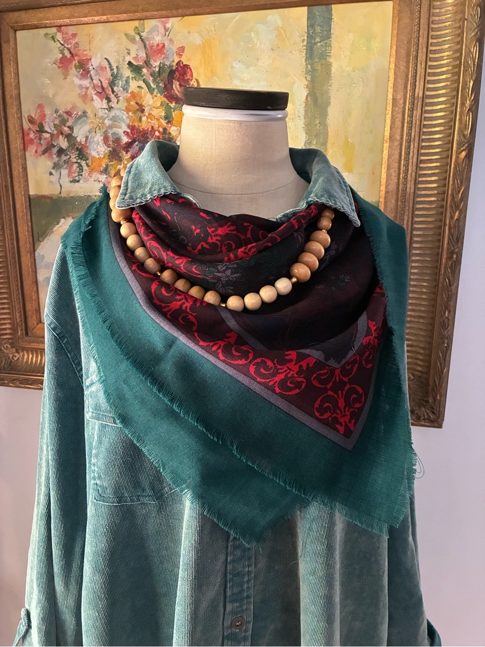 Vintage Rustic Western Cowgirl Scarf